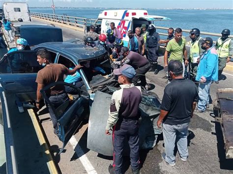 accidente en el puente de maracaibo